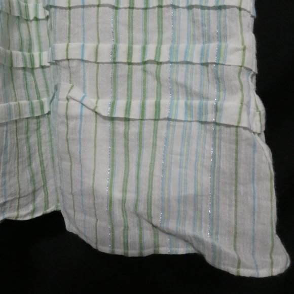 JESIRE size 36, 160/68A, striped lined skirt, side zip and tie - Picture 16 of 16